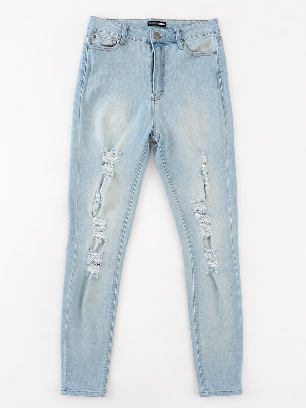Joyrich Light Blue Ripped Women’s Skinny Jeans
